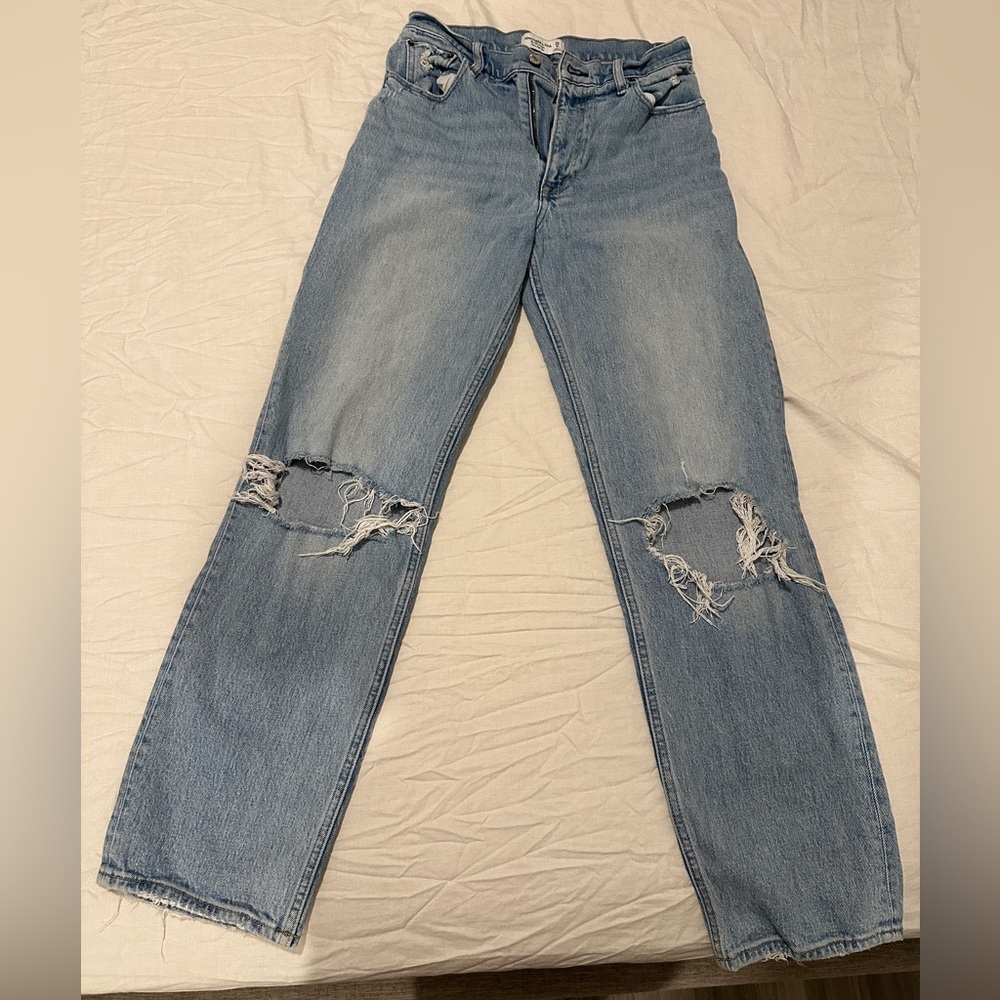 Abercrombie & Fitch ultra high rise 90’s straight jeans